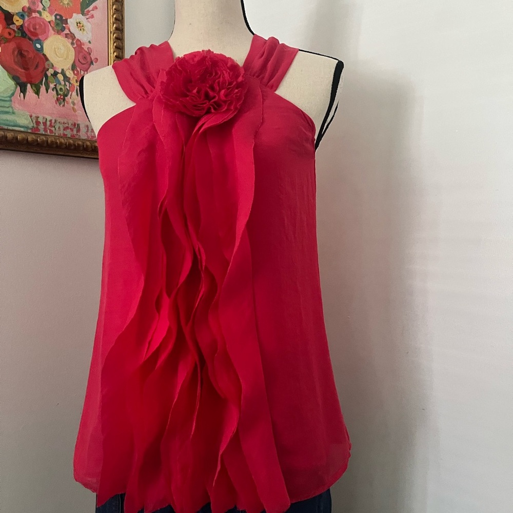 Elegant Pink Sleeveless Top